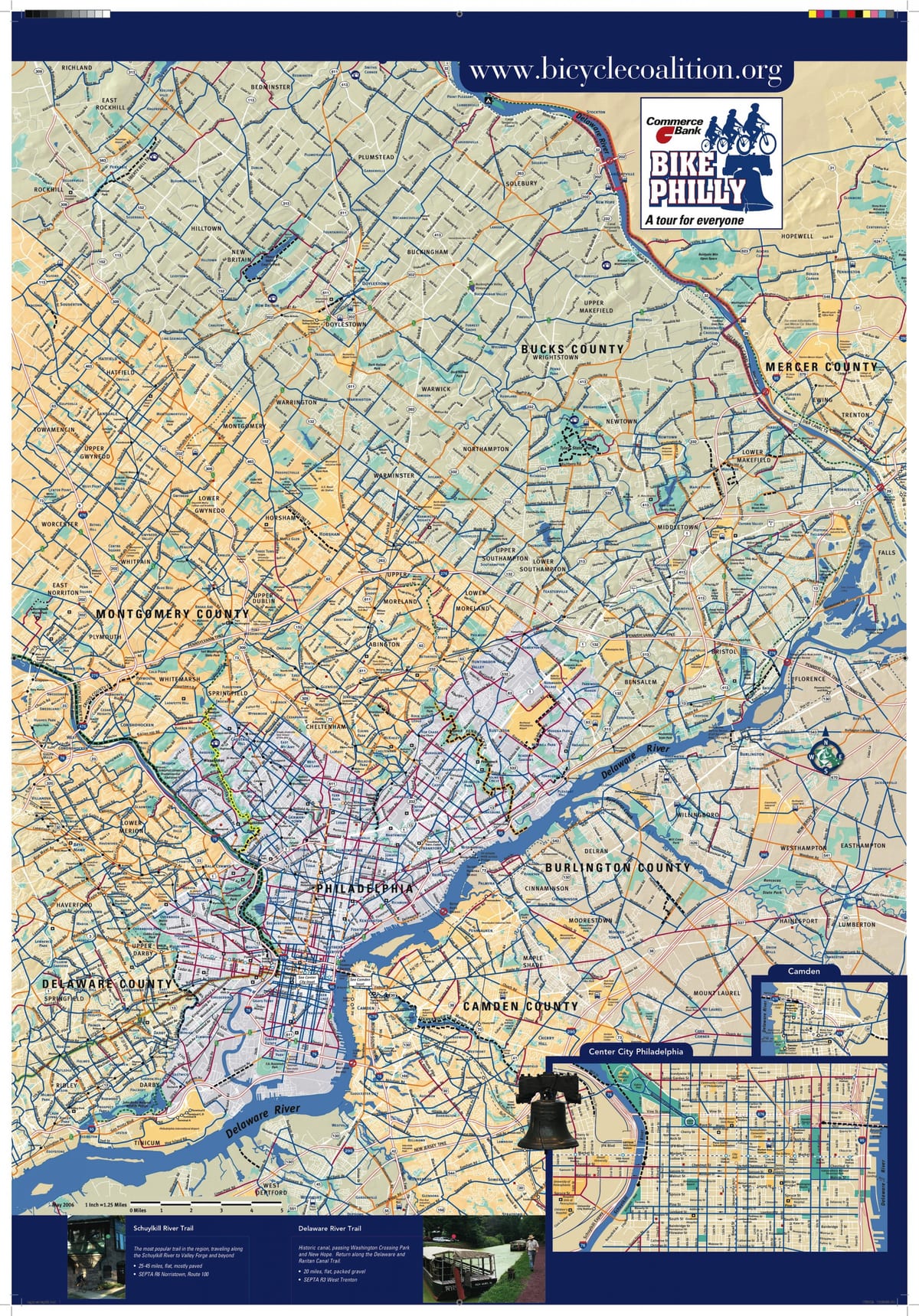 Philly সাইকেল মানচিত্র