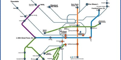 Septa Philly মানচিত্র